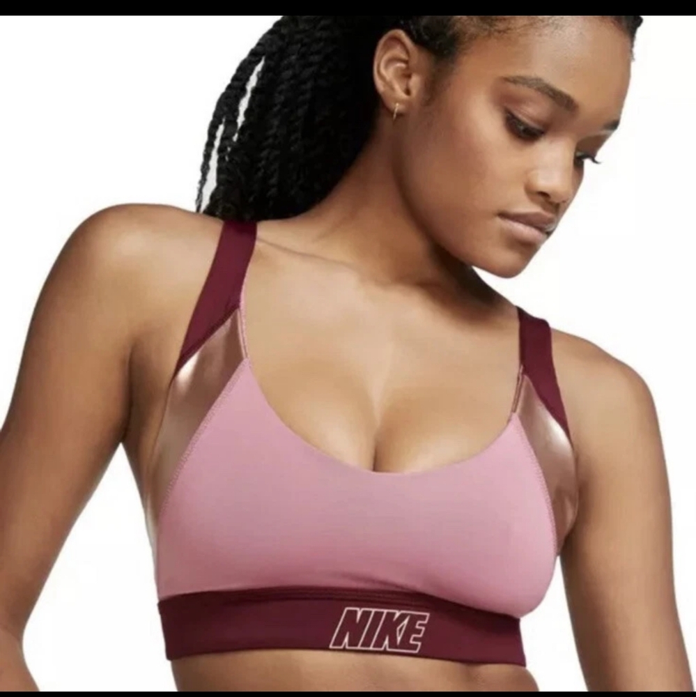 Nike Womens Burgundy Sports bra